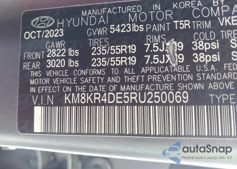 2024 Hyundai Ioniq 5 Limited z USA, uszkodzony, nr VIN KM8KR4DE5RU250069